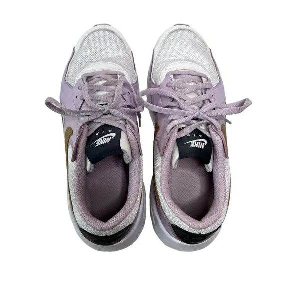 Nike Air Max Low Top Shoes Lilac Lace Up Sneaker Girls Youth 6.5 CD6894-… - Picture 4 of 8